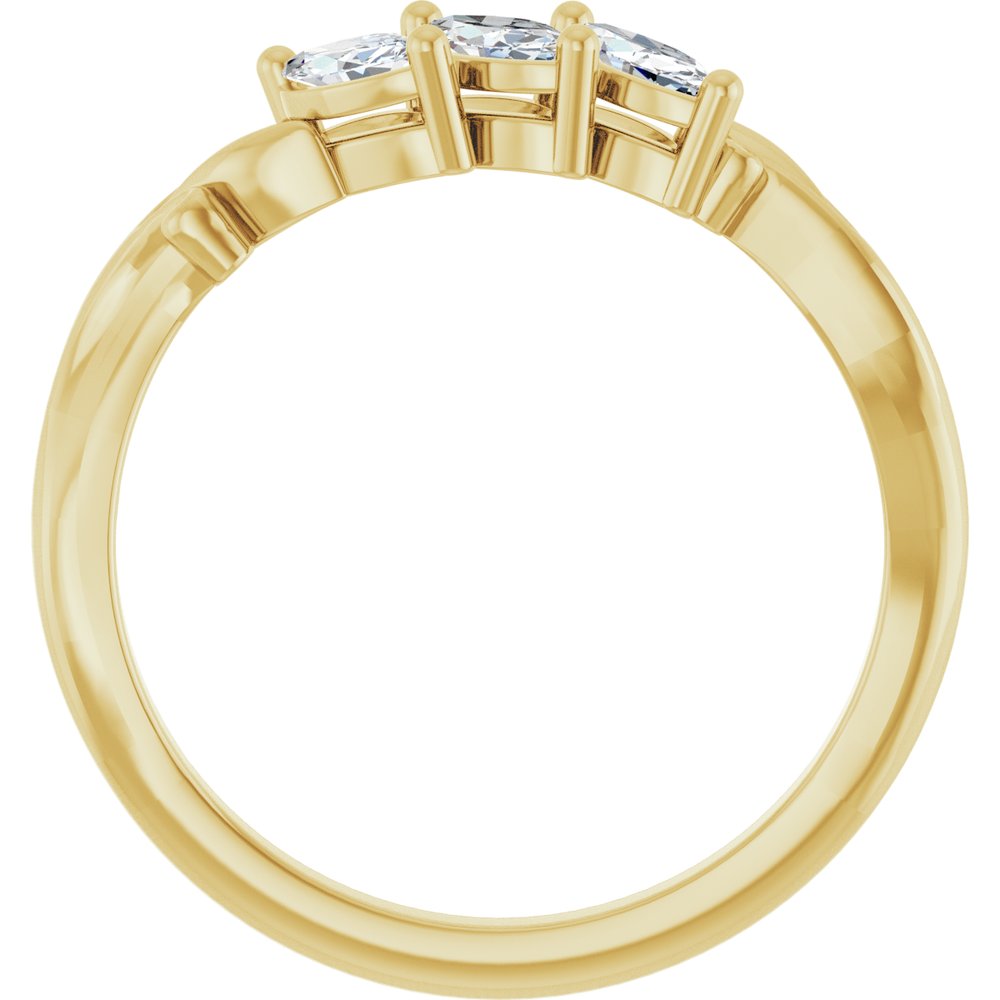 14K Yellow Gold 1/2 CTW Natural Diamond Anniversary Band