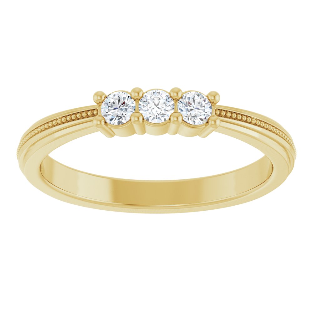 14K Yellow Gold 1/5 CTW Natural Diamond Anniversary Band