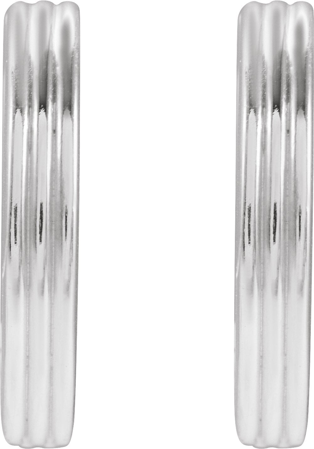 Sterling Silver Hinged 15 mm Huggie Hoop Earrings