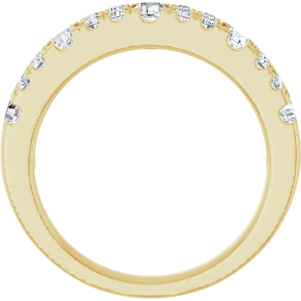14K Yellow 3/4 CTW Lab-Grown Diamond Anniversary Band