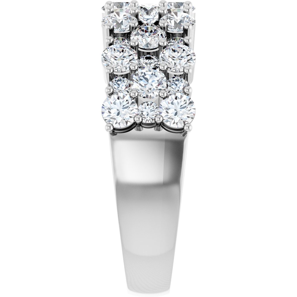 14K White 2 CTW Lab-Grown Diamond Anniversary Band