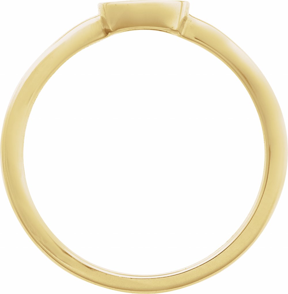 14K Yellow Gold Evil Eye Ring