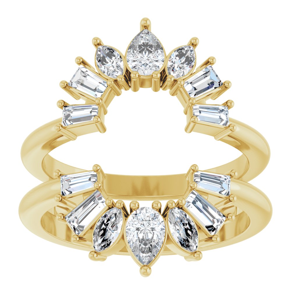 14K Yellow Gold 1 CTW Lab-Grown Diamond Ring Guard
