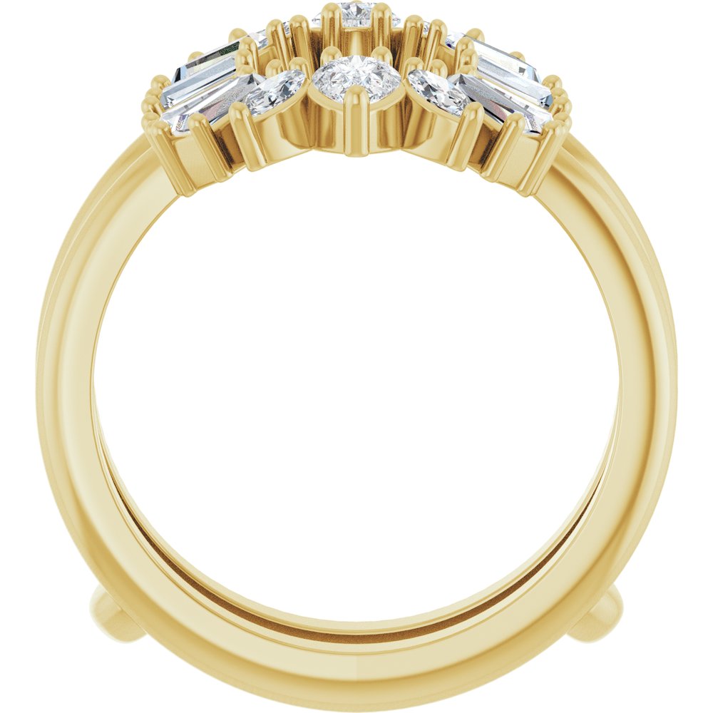 14K Yellow Gold 1 CTW Lab-Grown Diamond Ring Guard