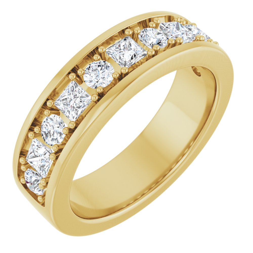 14K Yellow Gold 1 1/3 CTW Lab-Grown Diamond Band