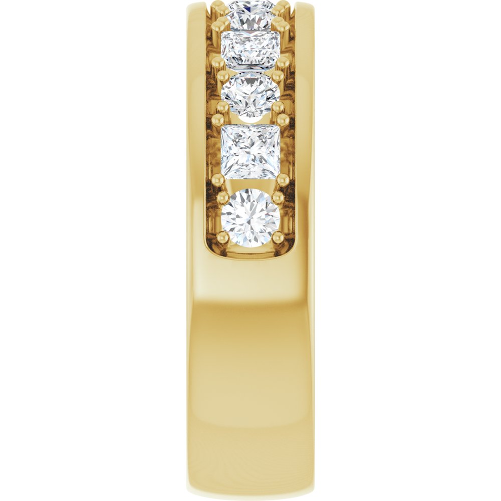14K Yellow Gold 1 1/3 CTW Lab-Grown Diamond Band