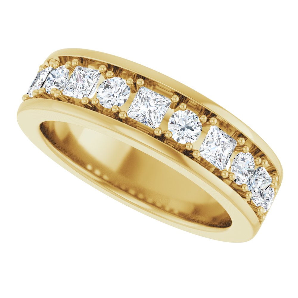 14K Yellow Gold 1 1/3 CTW Lab-Grown Diamond Band