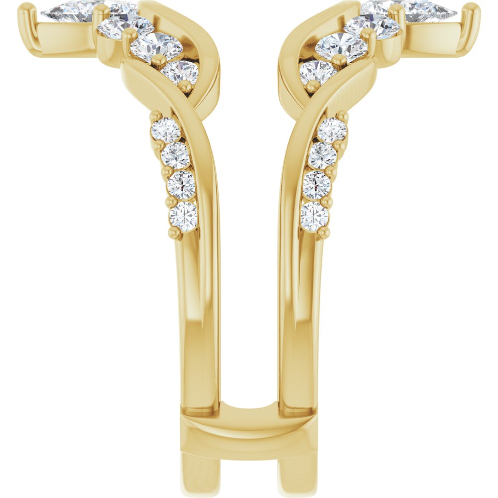 14K Yellow Gold 1 1/8 CTW Lab-Grown Diamond Ring Guard