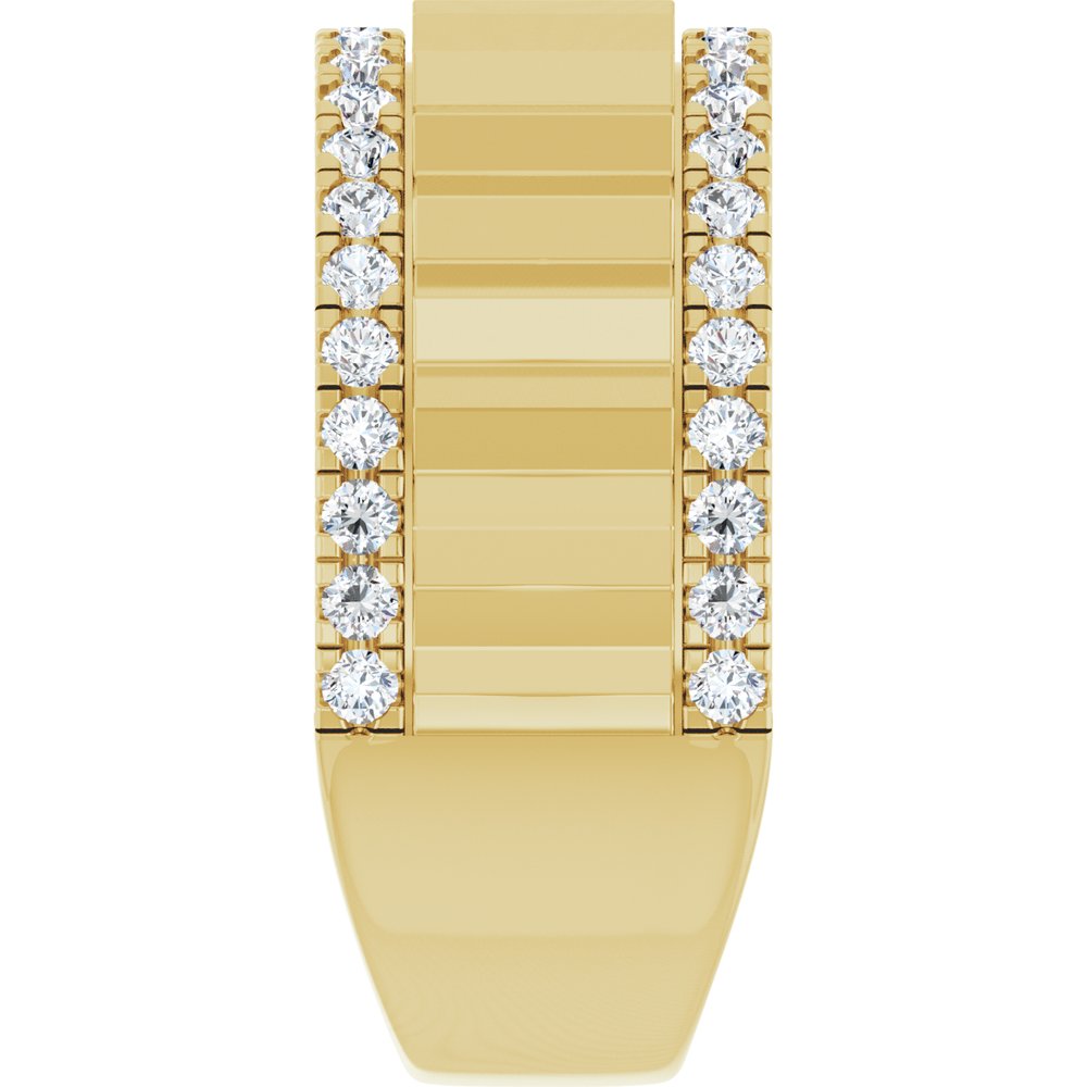 14K Yellow Gold 9/10 CTW Lab-Grown Diamond Band