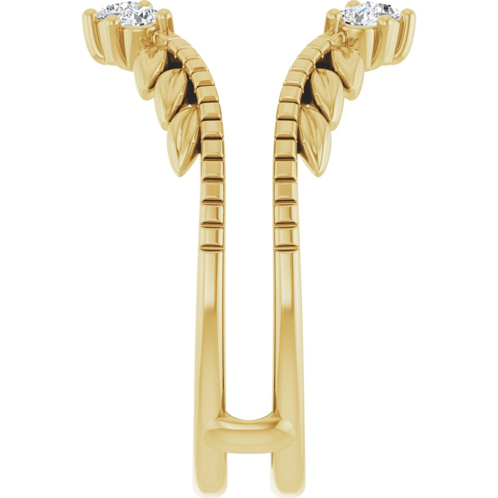 14K Yellow Gold 1/3 CTW Lab-Grown Diamond Ring Guard