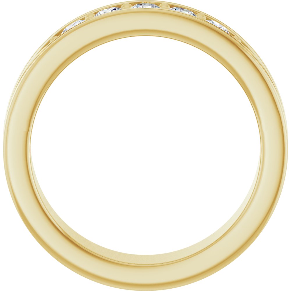14K Yellow Gold 1/2 CTW Lab-Grown Diamond Band