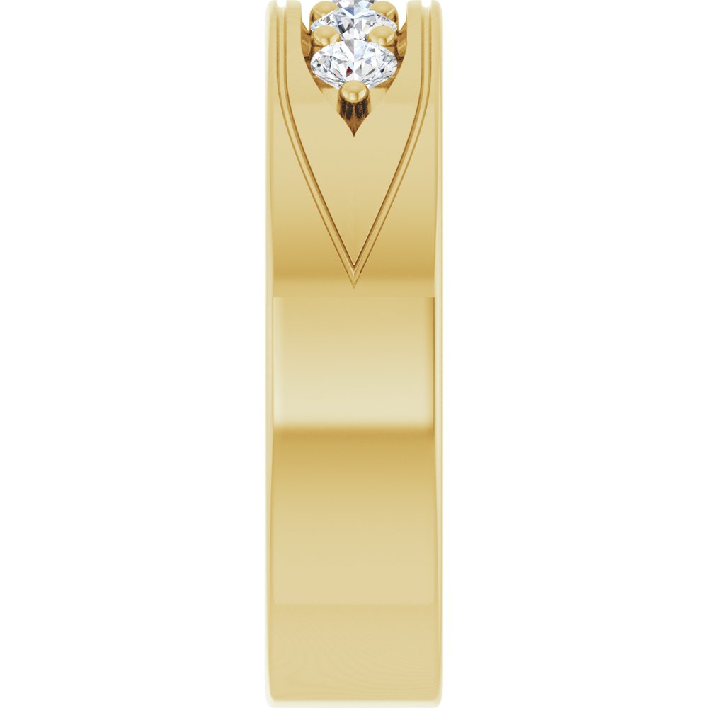 14K Yellow Gold 1/2 CTW Lab-Grown Diamond Band