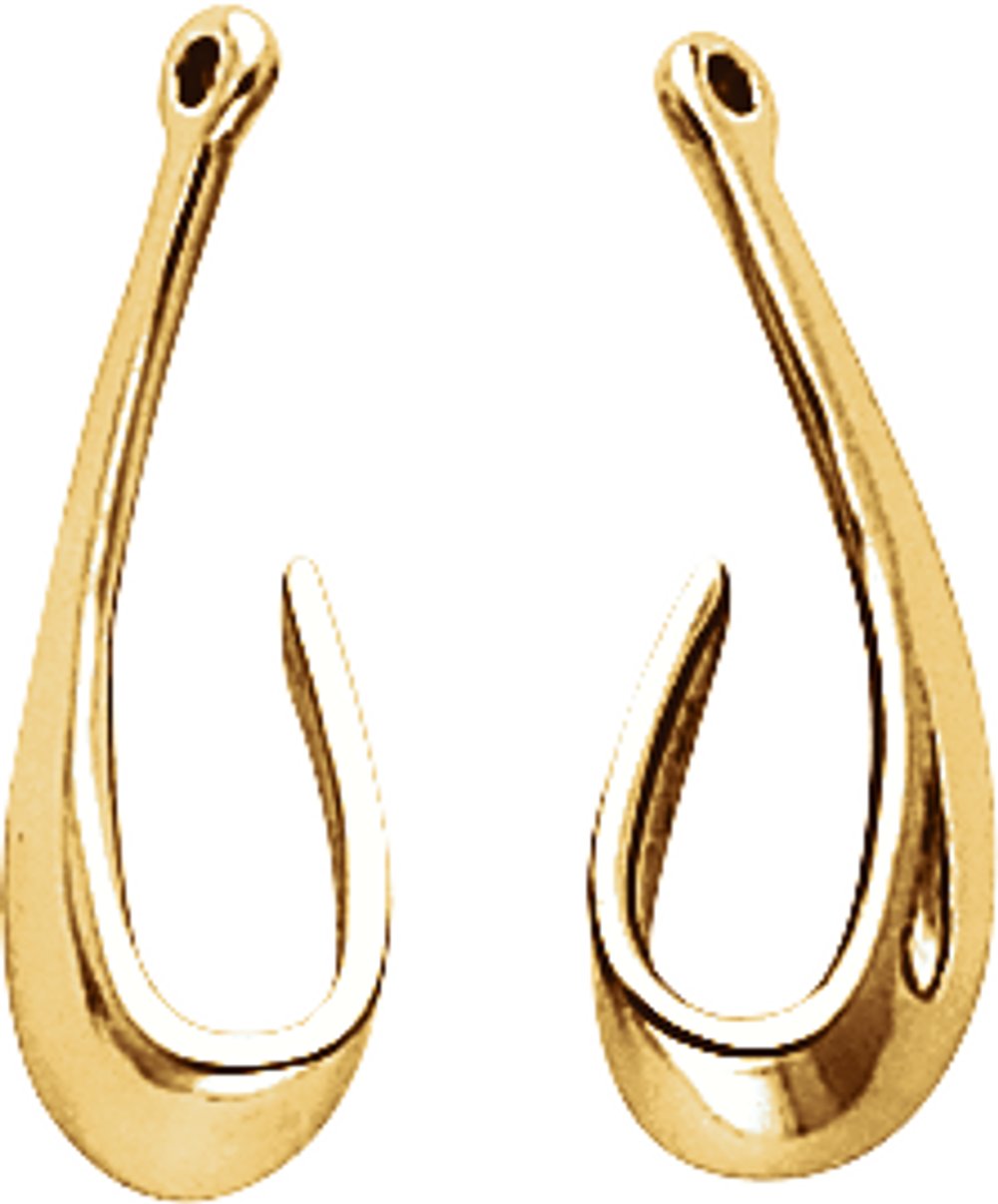 14K Yellow Earring Jackets