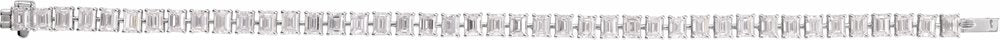 14K White Gold 10 1/2 CTW Lab-Grown Diamond Line 7" Bracelet
