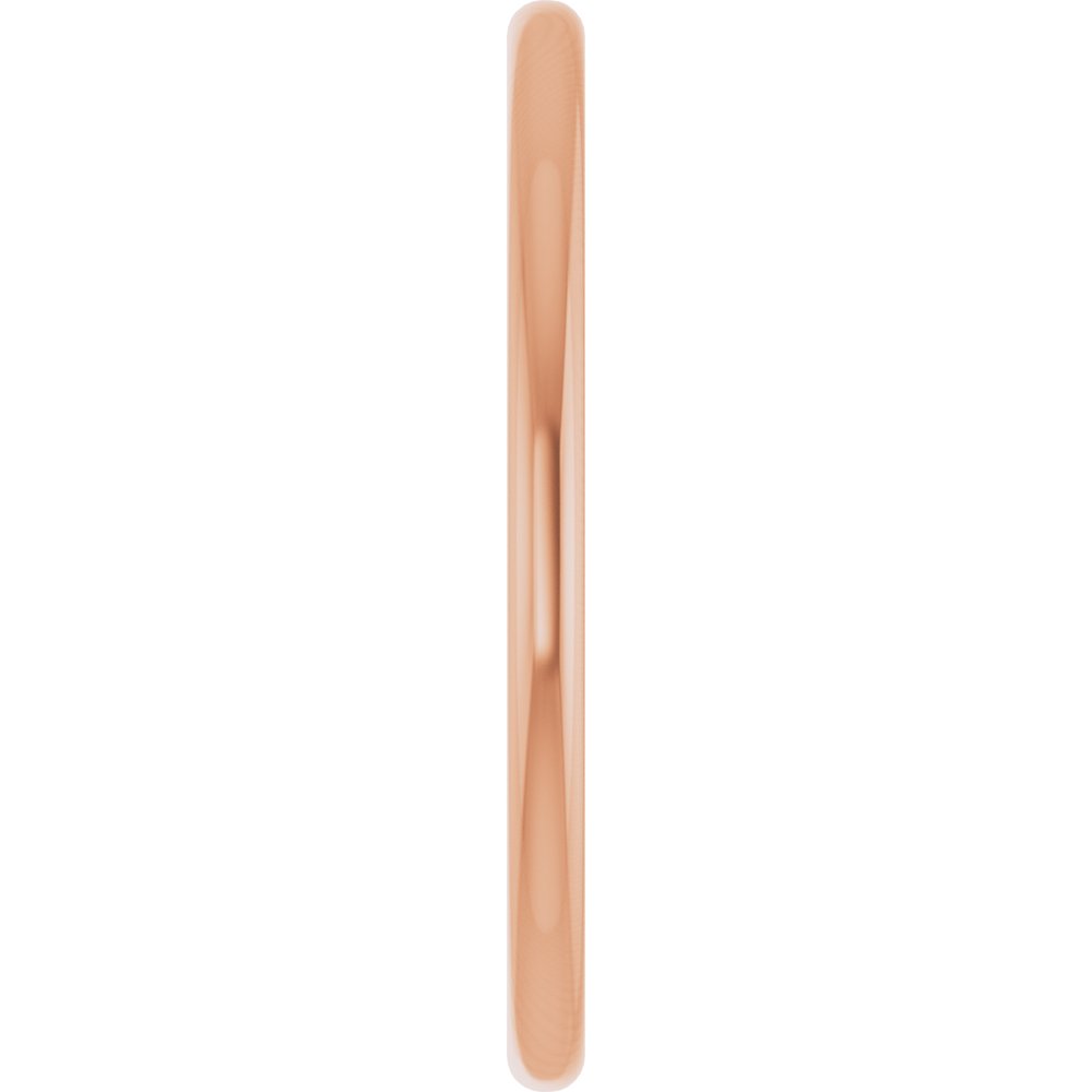 14K Rose Gold 1.5 mm Comfort-Fit European-Style Band Size 7
