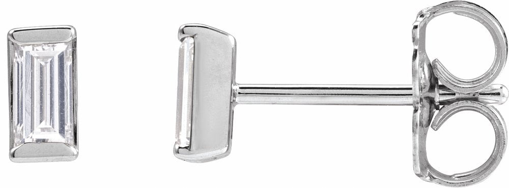 14K White Gold 1/4 CTW Natural Diamond Stud Earrings