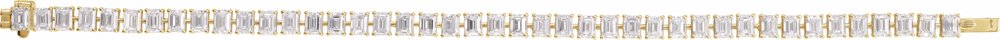 14K Yellow Gold 10 1/2 CTW Lab-Grown Diamond Line 7" Bracelet