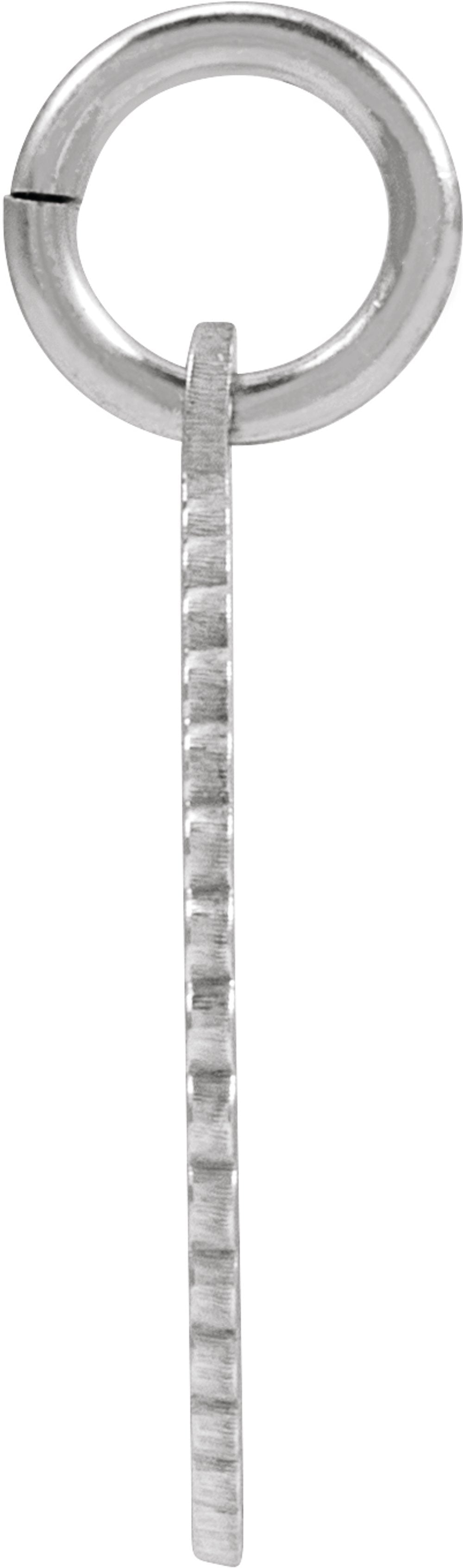 Sterling Silver Initial Q Sunburst Pendant