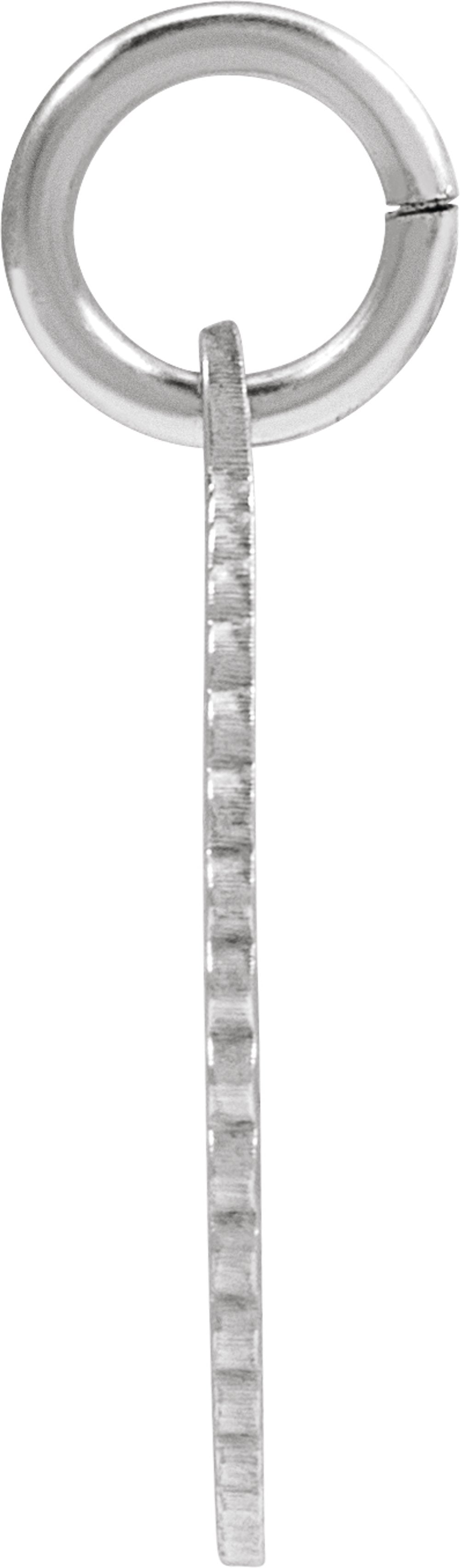 Sterling Silver Initial U Sunburst Pendant