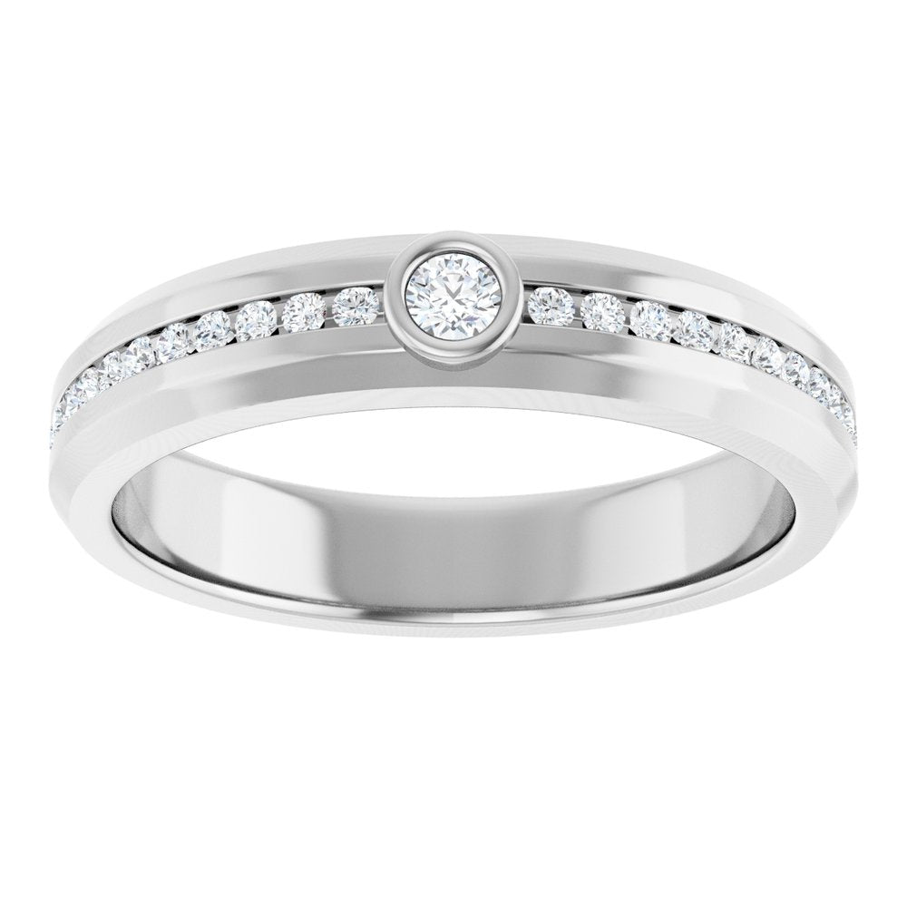 14K White Gold 1/4 CTW Lab-Grown Diamond Band