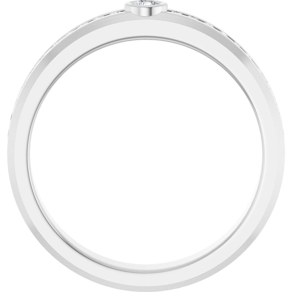14K White Gold 1/4 CTW Lab-Grown Diamond Band