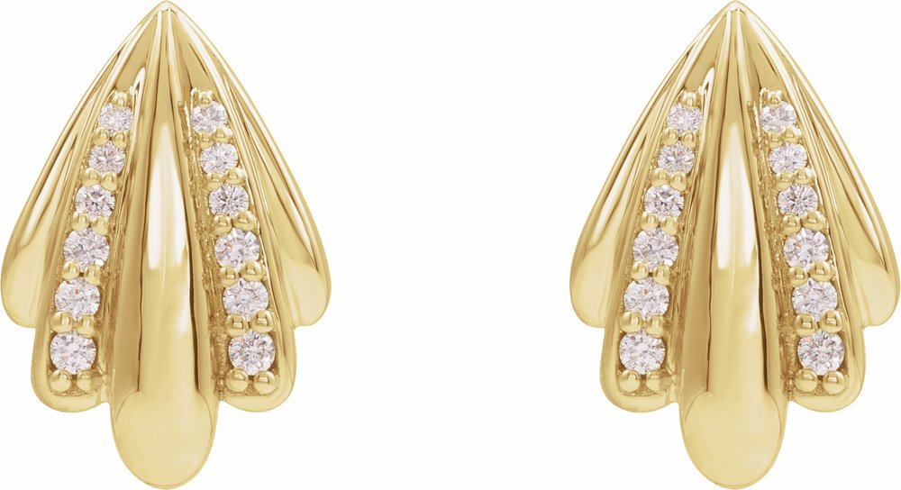 14K Yellow 1/5 CTW Natural Diamond Earrings