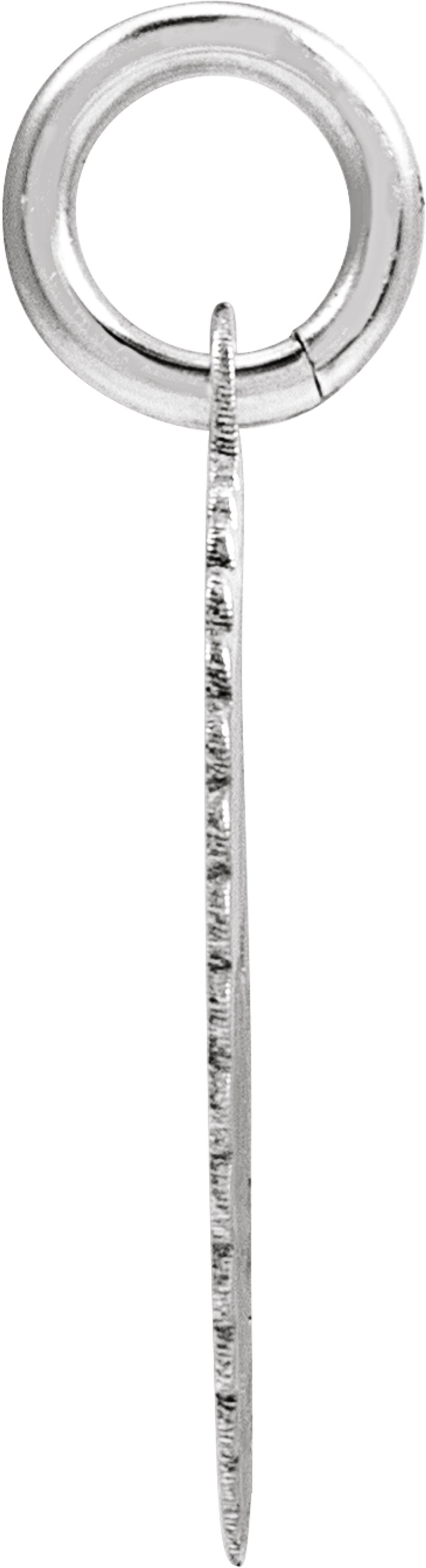 Sterling Silver Initial E Sunburst Pendant