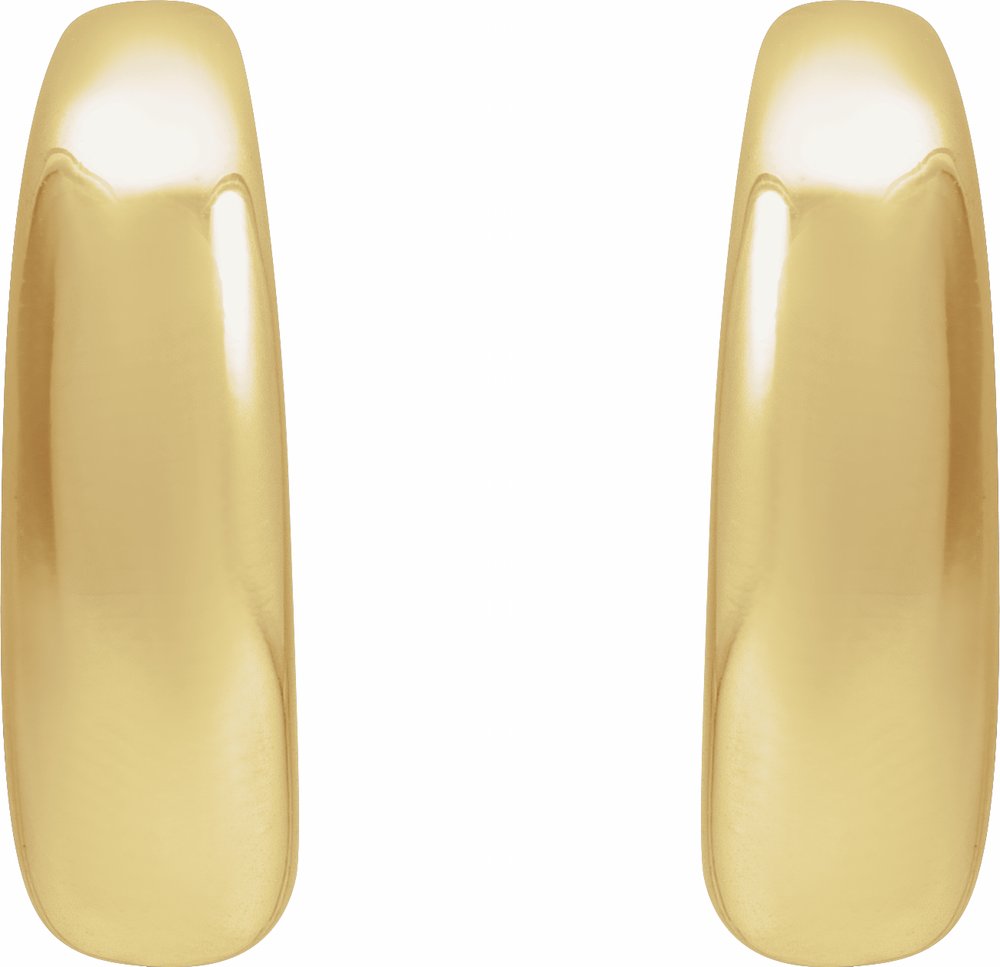 14K Yellow 19.2 mm Hoop Earrings