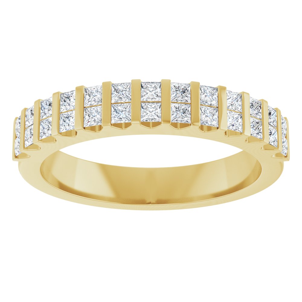 14K Yellow Gold 1/2 CTW Lab-Grown Diamond Anniversary Band