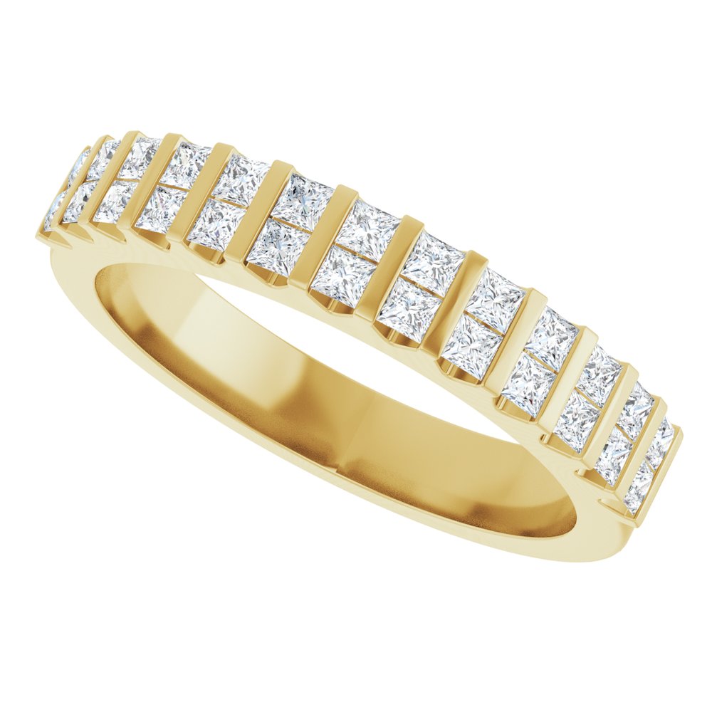 14K Yellow Gold 1/2 CTW Lab-Grown Diamond Anniversary Band