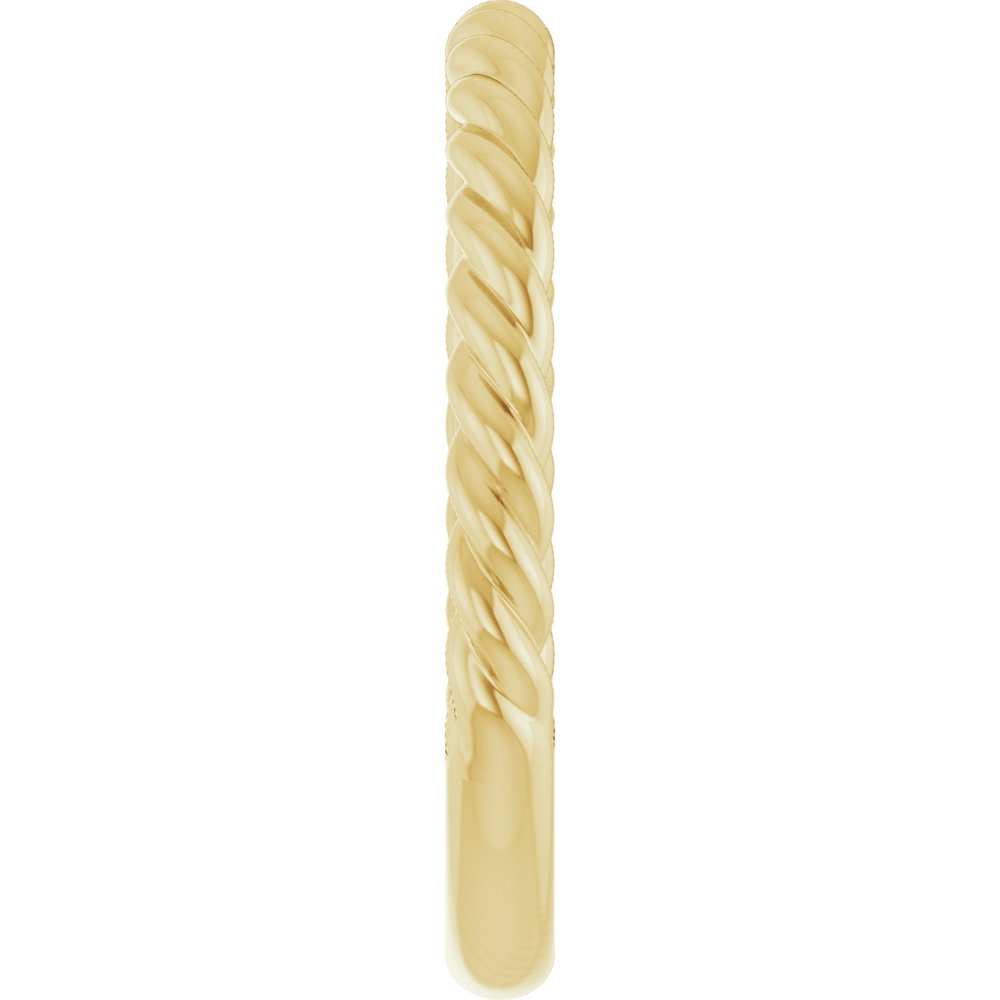 18K Yellow Gold 2.3 mm Rope Band Size 6