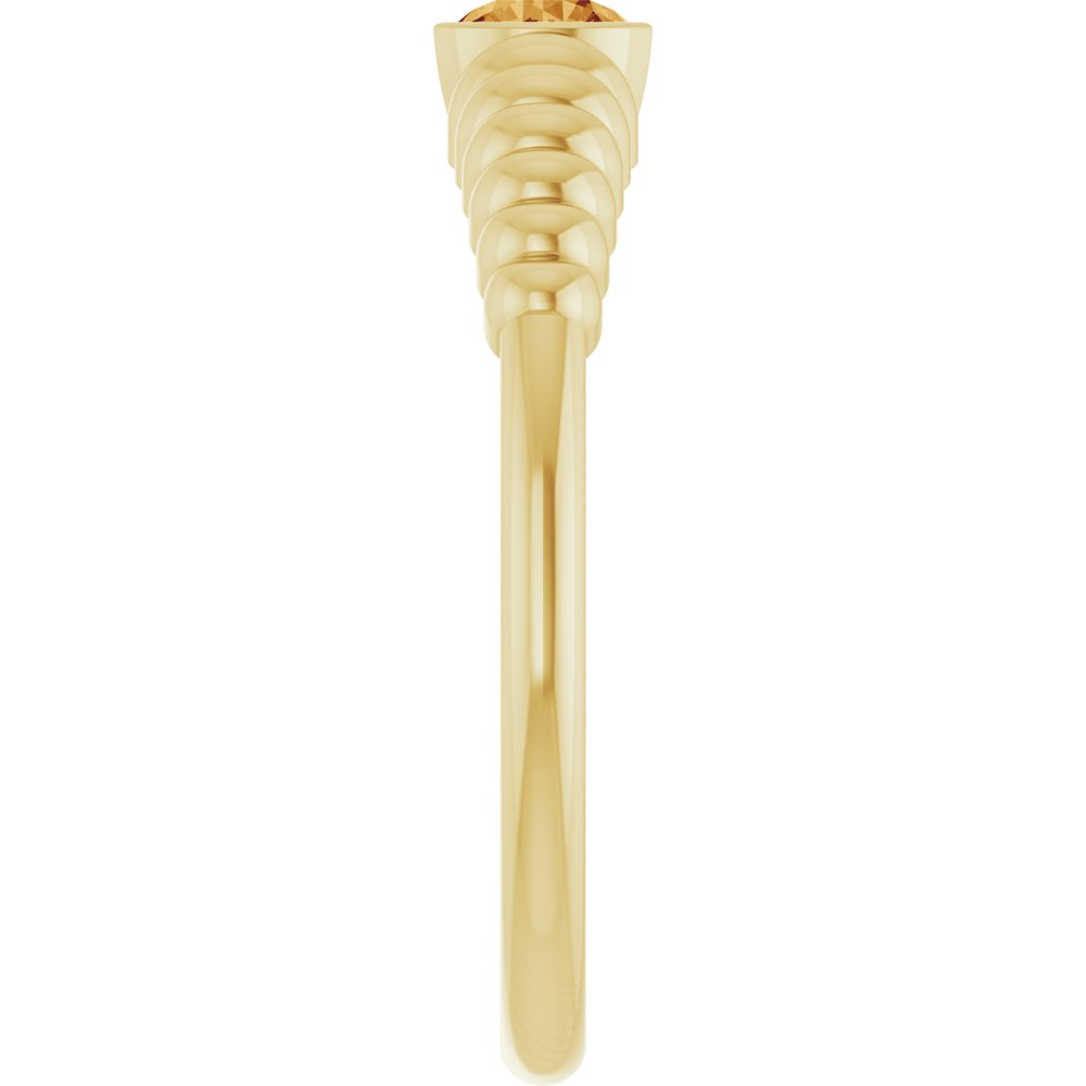 14K Yellow Gold Natural Citrine Ring