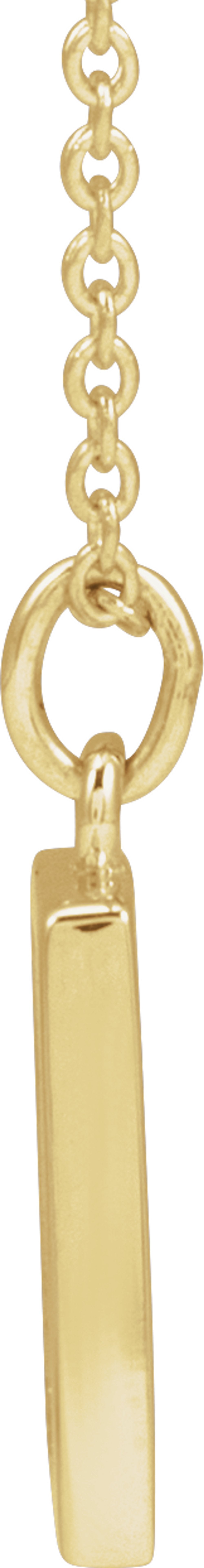 14K Yellow Gold Desert 16-18" Necklace