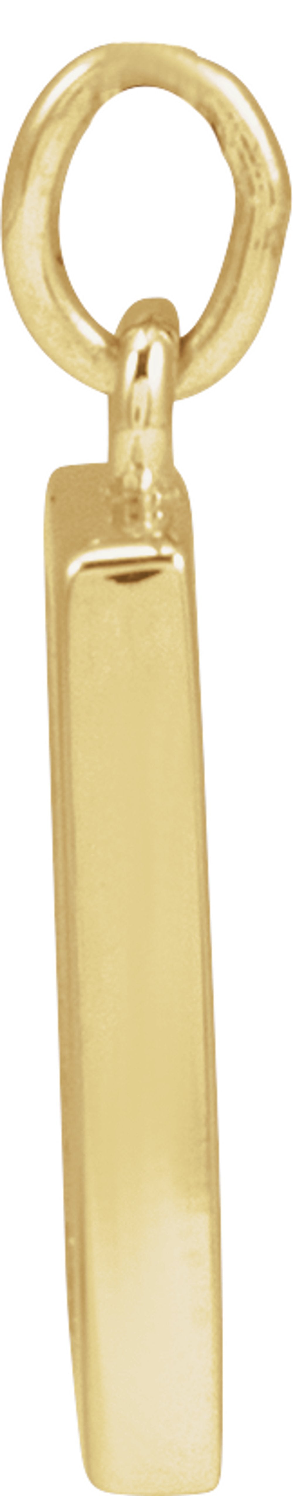 14K Yellow Gold Desert Pendant