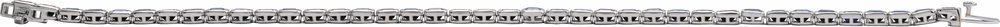 14K White Gold Lab-Grown Blue Sapphire Line 7" Bracelet