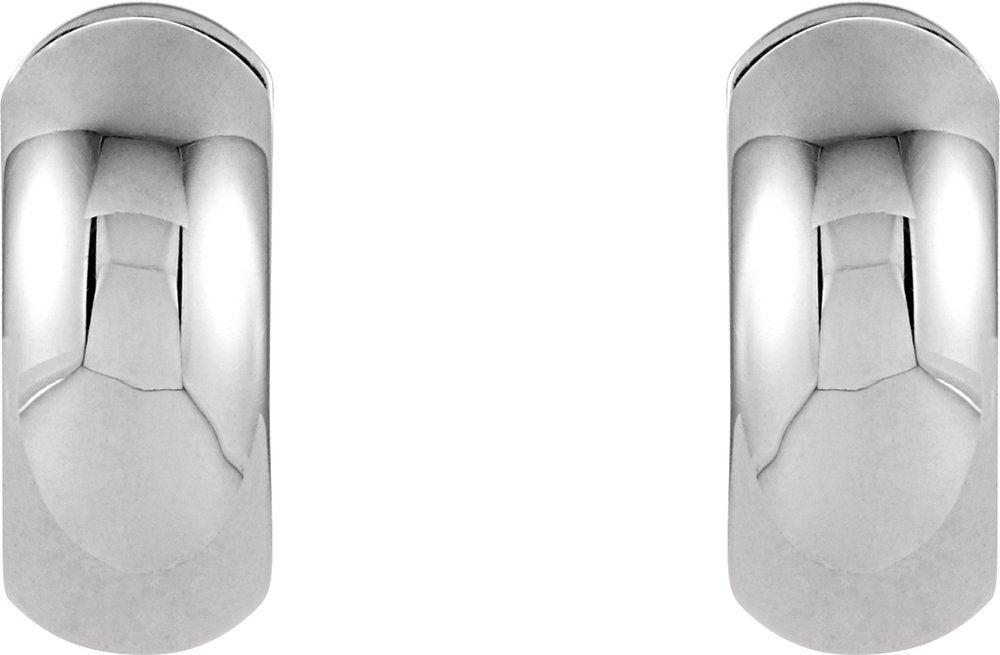 Sterling Silver Hinged 16.75 mm Hoop Earrings