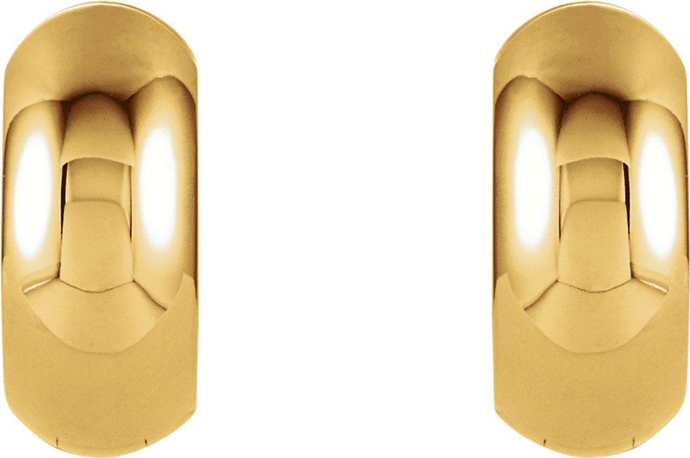 14K Yellow Gold Hinged 12.7 mm Hoop
Earrings