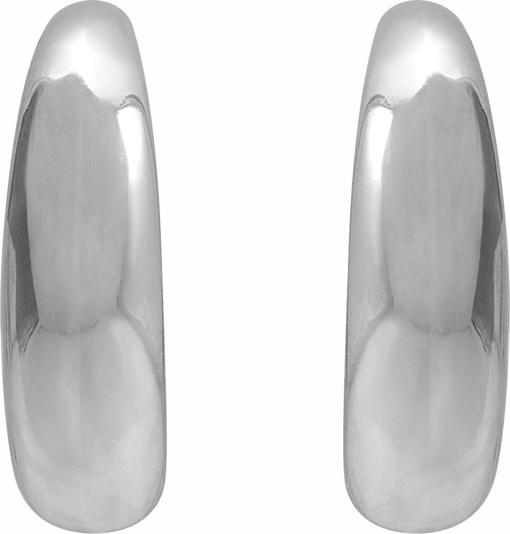 Sterling Silver 14.4 mm Hoop Earrings