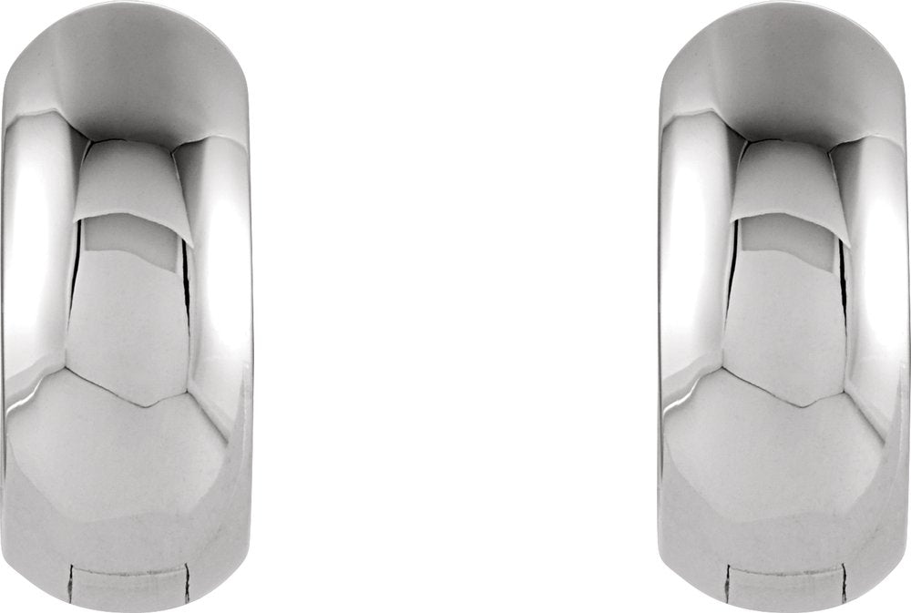 Sterling Silver Hinged 20.4 mm Hoop Earrings