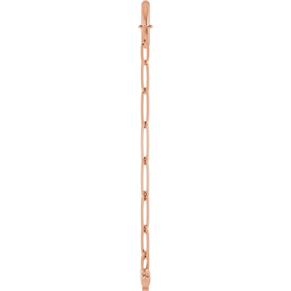 14K Rose Gold Charm 7" Bracelet