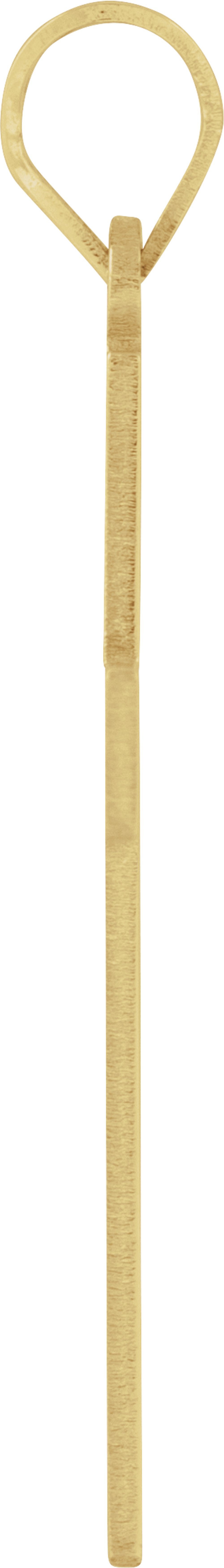 14K Yellow Gold 29.4x13.8 mm Cross Pendant