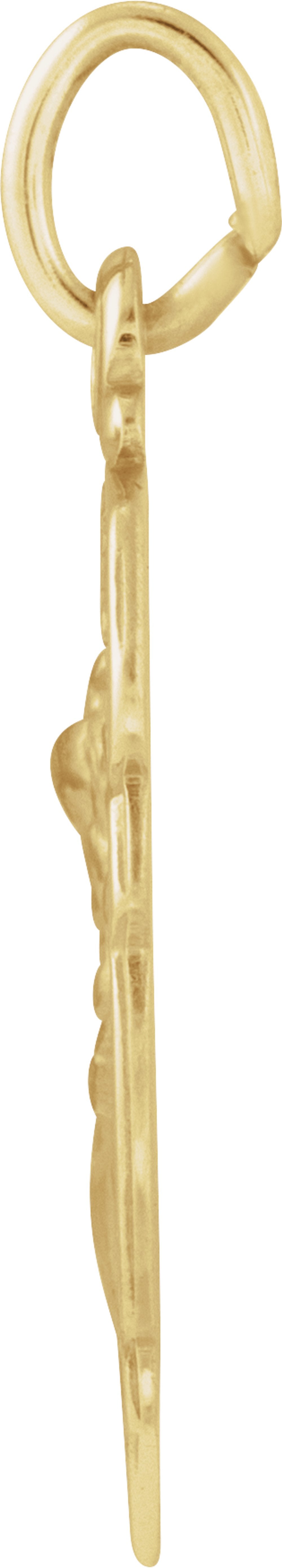 14K Yellow Gold 16.5x14 mm St. Michael Medal