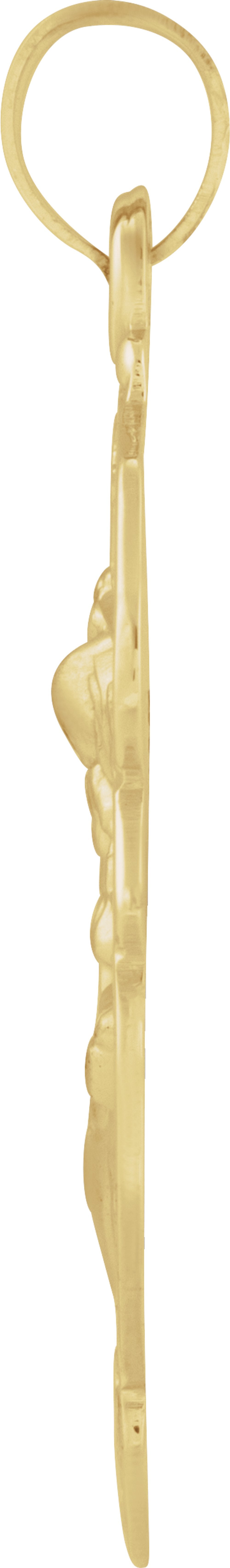 14K Yellow 25x21 mm St. Michael Medal