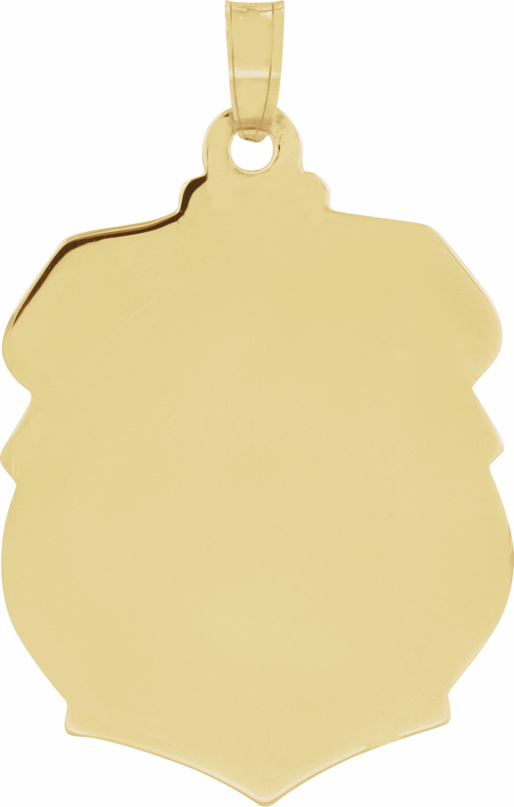 14K Yellow Gold 25x21 mm St. Michael Medal
