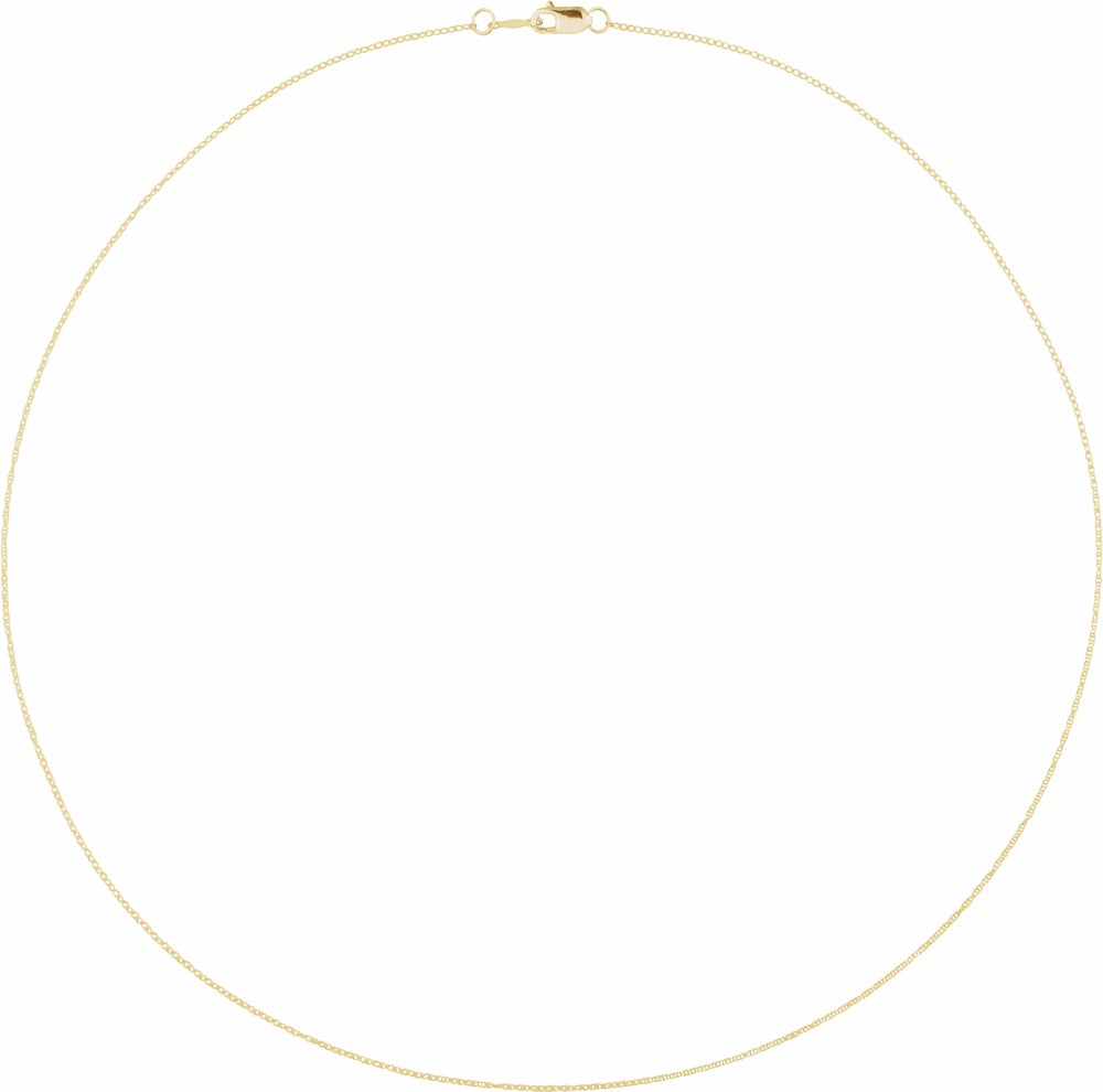 14K Yellow Gold .75 mm Rope 20" Chain