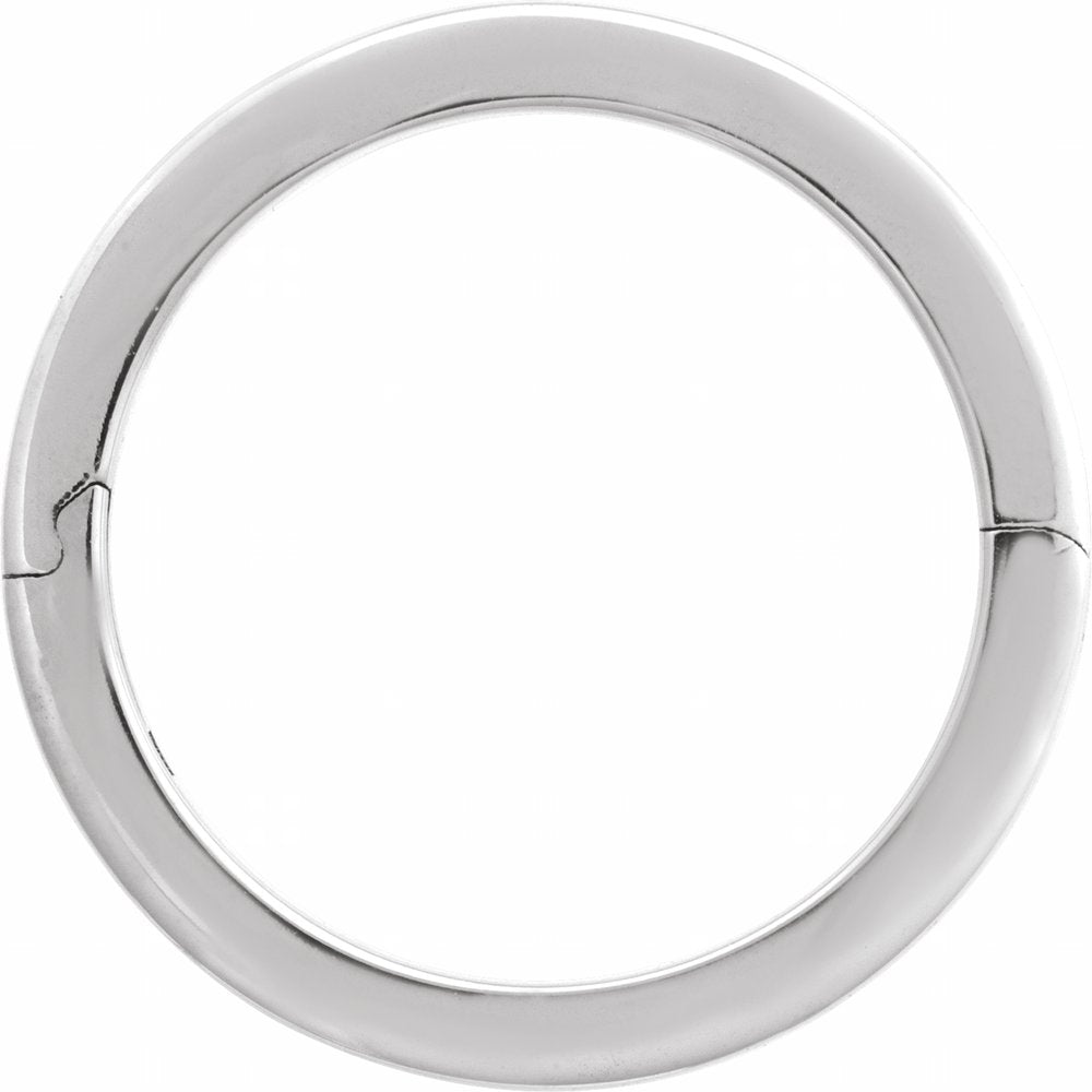 14K White Gold 3 mm CLIQ® Hinged Adjustable Flat Band Size 6