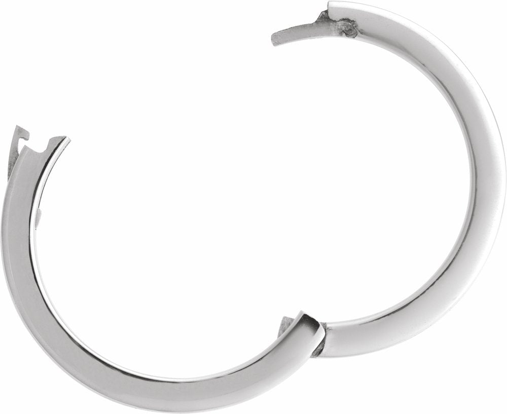 14K White Gold 3 mm CLIQ® Hinged Adjustable Flat Band Size 6