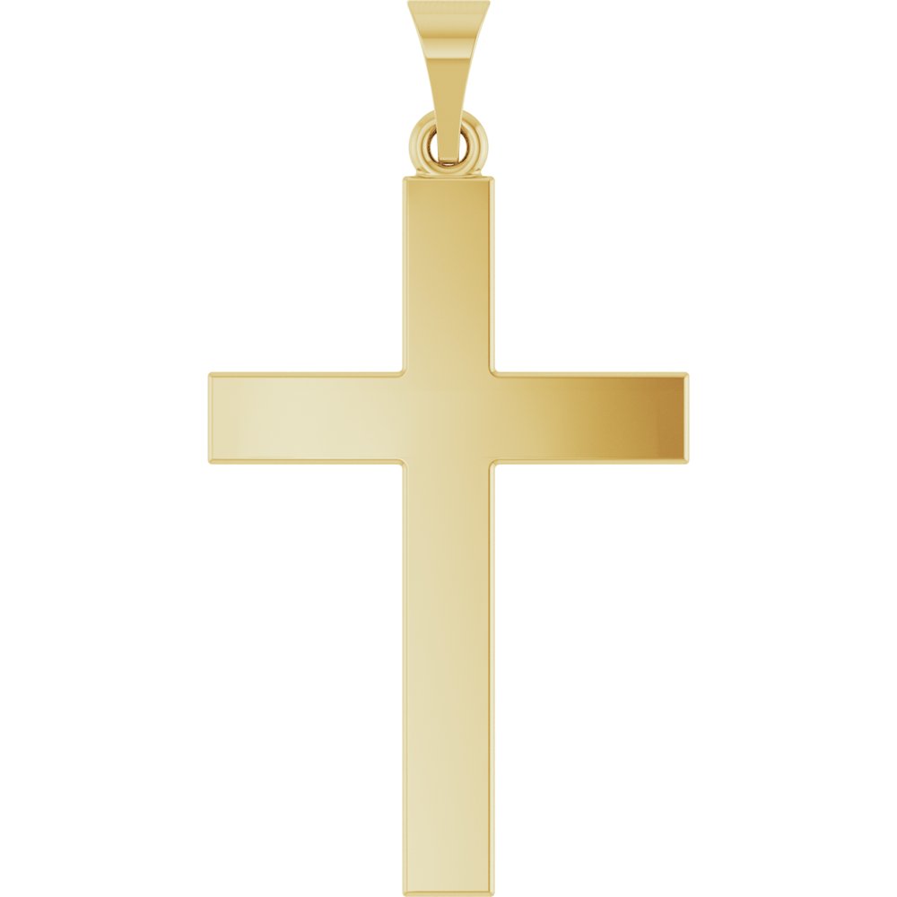 14K Yellow Gold Cross Pendant