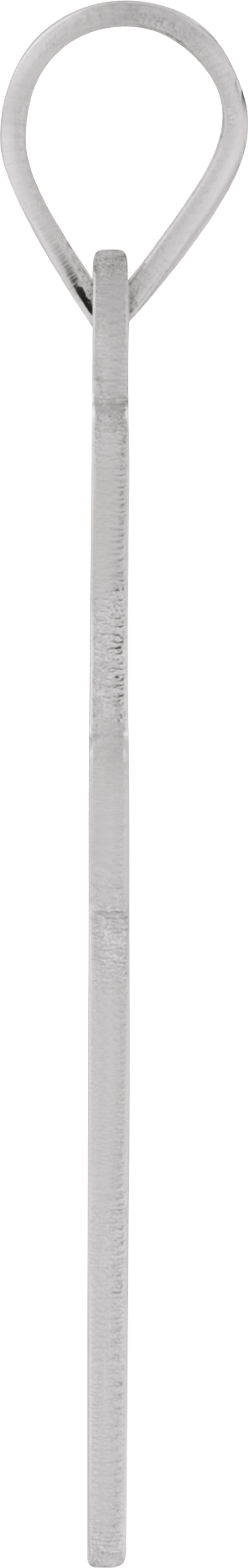 14K White Gold 25.9x12 mm Cross Pendant