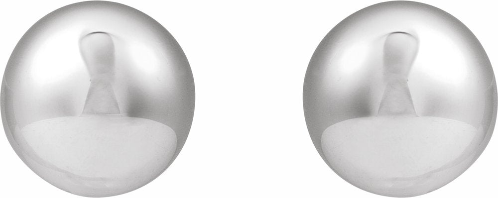 Sterling Silver 18 mm Electroform Domed Earrings